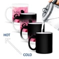 thumbnail image 4 of 3drose, Lady Aquarius in Pink and Black Swirls Zodiac Collection, 11oz Magic Transforming Mug, 4 of 7