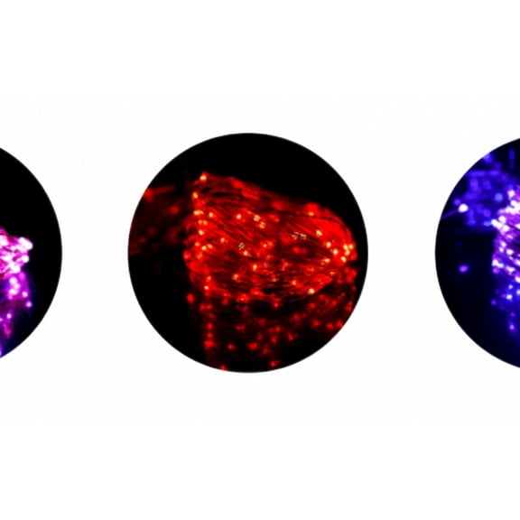 Outdoor Solar Lamp String, Led Solar Fairy Lamp Waterproof Decorative Copper Wire Lamp (8 Features 20m 200 Lights Red)