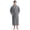 Gray, variant on Men's Shawl Collar Bathrobe, Soft Long Towel Robe for Men (Navy,L/XL)