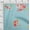 Baby Blue, variant on oneOone Organic Cotton Poplin Twill Fabric Leaves & Peach Floral Watercolor Printed Craft Fabric BTY 42 Inch Wide