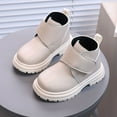 thumbnail image 6 of Dxzfnsa Toddler Girls Boys Combat Ankle Boots Little Kid Waterproof Outdoor Chelsea Fall Booties Leather Comfort Shoes (Toddler/Little Kid) Ankle Boots, 6 of 6