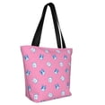 thumbnail image 2 of Fotbe French Bulldog Pattern Beach Tote,Shoulder Handbag,Spacious Tote Bag,Lightweight Travel Bag,Versatile Shopping Bag, 2 of 9