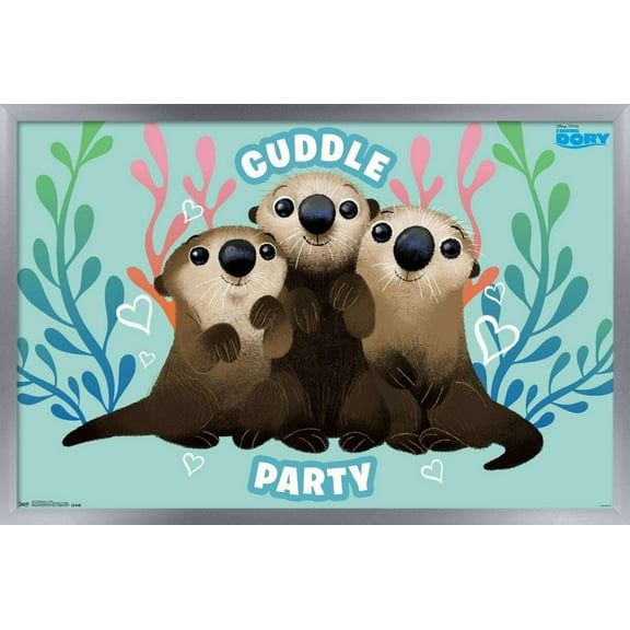 Disney Pixar Finding Dory - Cuddle Wall Poster, 14.725" x 22.375", Framed