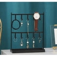 thumbnail image 6 of ABCISI 1 PC Tabletop Hook Rack – Jewelry Display Stand – Metal Retail Counter Display Stand for Necklace Bracelets, Earrings, Ring, Keys, Watches (Black ), 6 of 6
