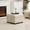 23x23x15.5 Beige Linen Ottoman, variant on Fabric Ottoman Bench with Storage,23 Inches Linen Large Square Storage Chest,Coffee Table,Foot Rest Stool Ottoman for Living Room,Apartment,Entryway,Beige