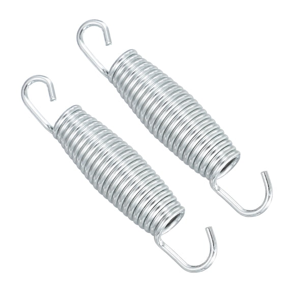 Uxcell Trampolines Springs, 2Pcs & Carbon Steel & 4.7 Inch Fitness Rebounder Extension Spring Universal Trampolines Heavy Duty Replacement Accessories