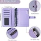 thumbnail image 5 of Carpeta de presupuesto, 12 unidades de seguimiento de gastos, botón a presión, sistema de sobres de efectivo para presupuestos, organizador de dinero, planificador morado brillante, 5 of 5