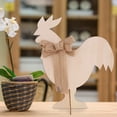 thumbnail image 2 of Binwennn Easter Wooden Decorations: Rabbits Roosters Eggs Light Up The Festive Atmosphere Large Snowflake Ornament Ornament Colorful Ornament Set Cool Christmas Ornament Icicle Ornament Christmas, 2 of 6