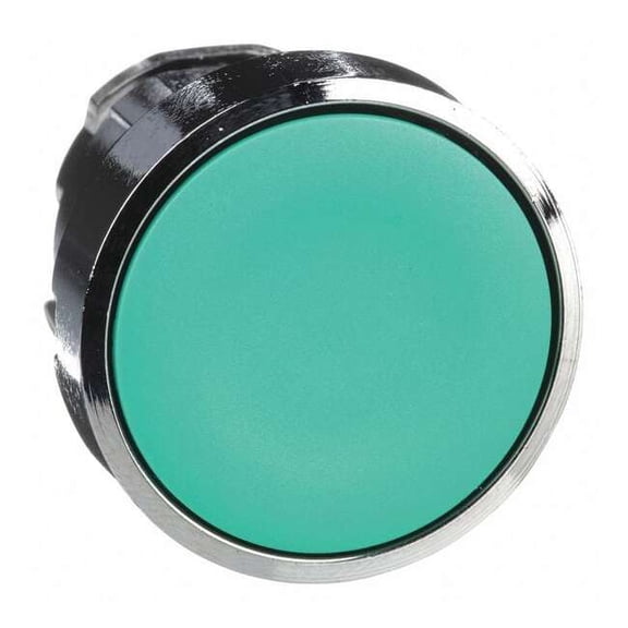 Schneider Electric Flush Push Button,Green,Non-Illum,22mm ZB4BA3