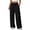 Black, variant on Ozmmyan Womens Wide Leg Sweatpants Drawstring Elastic Waist Jogger Pants Casual Loose Fit Athletic Lounge Trousers with Pockets