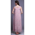 thumbnail image 4 of Bimba Rayon Maxi Nightwear Ladies Rayon Printed Sleeveless Night Gown Maxi Dress-2X, 4 of 5