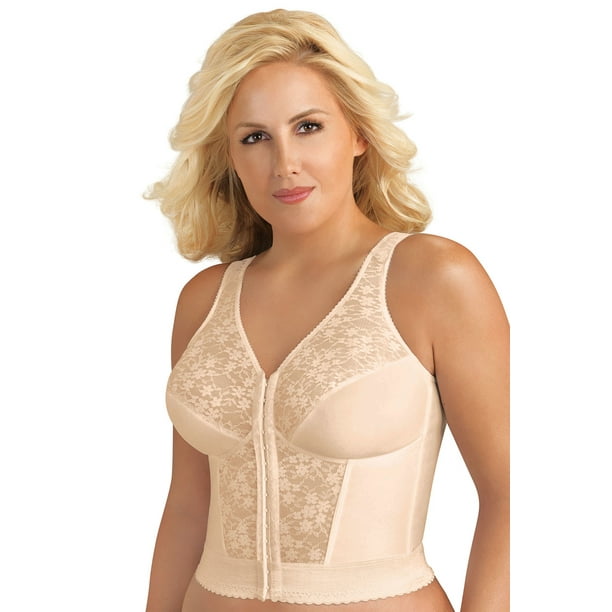 Exquisite Form Fully Front Closure Posture Bra with Lace 5107565 