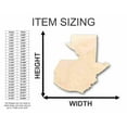 thumbnail image 2 of Unfinished Wood Guatemala Shape - Country - Craft - up to 46" DIY 6" / 1/8", 2 of 3
