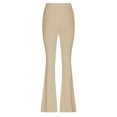 thumbnail image 5 of ZOIGHDA Womens Flare Yoga Pants High Waisted Bootcut Leggings Belly Control Soft Leggings for Workout Gym Casual(Khaki,Medium), 5 of 5