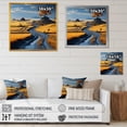 thumbnail image 4 of Designart "Grey And Yellow Countryside Road" Countryside Floater Framed Canvas Art Print, 4 of 5