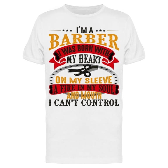 Born A Barber Tee Men's -Image by Shutterstock