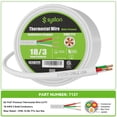 thumbnail image 3 of Syston 18/3 Thermostat Doorbell HVAC Heating Control Cable Wire, 100% Solid Copper Conductors CL3R/FT4/CMR Riser-Rated UL/ETL Listed, UV Resistant RoHS for Indoor/Outdoor Low Voltage Applications Use, 3 of 8