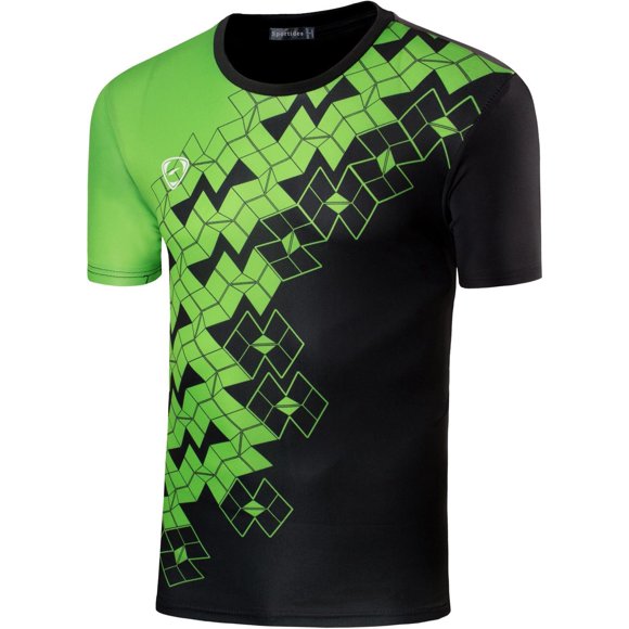 Sportides T-Shirts Respirants à Manches Courtes pour Grands Garçons LBS706 Noir TG