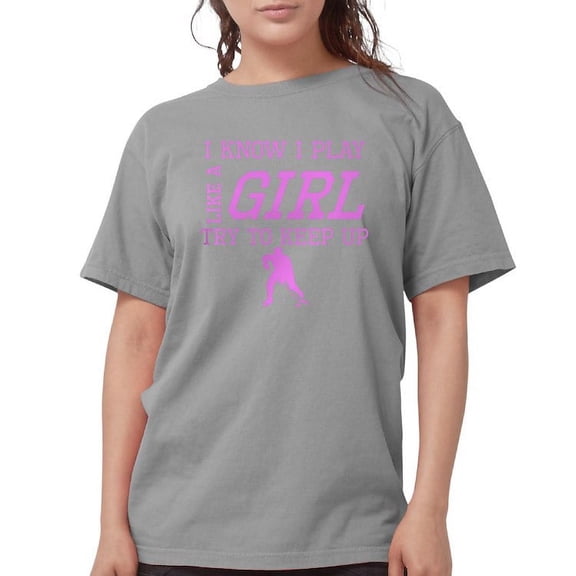 CafePress - Hockey Like A Girl T Shirt - Womens Comfort Colors® Shirt