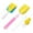 Pink(4pcs), variant on 7Pcs/set Sponge Cleaning Tools Straw Brush Nipple Brush for Feeding Bottle Cup Plastic Glass Milk Water Cup Cleaning Brush