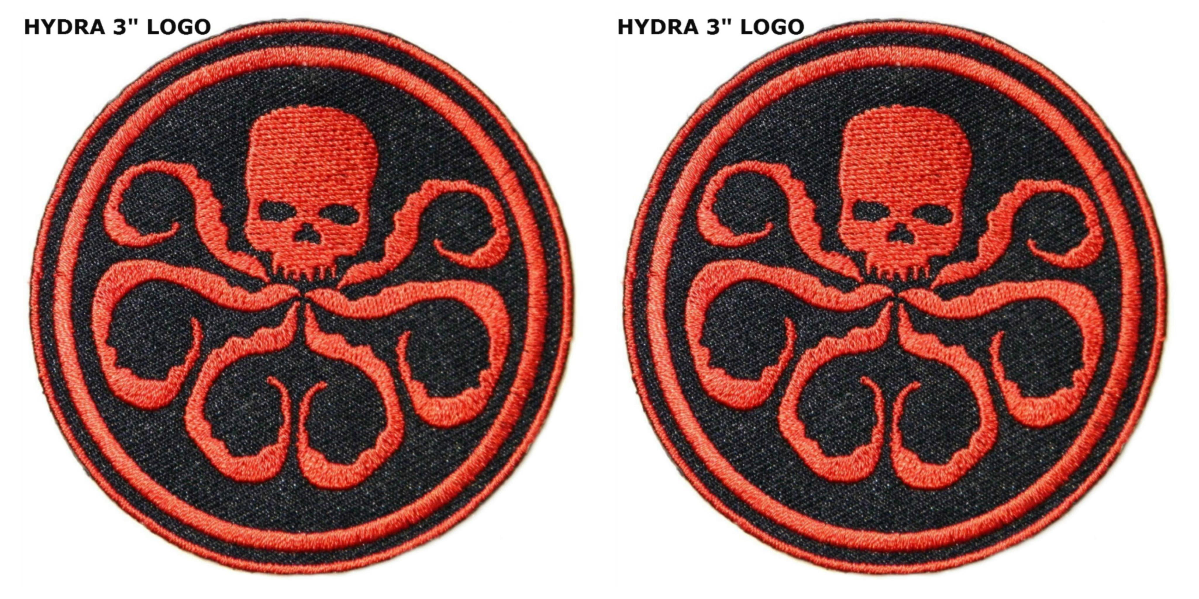 The Avengers Evil RED Hydra PATCHES BADGE EMBROIDERED Hook PATCH 