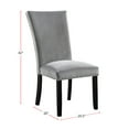 thumbnail image 4 of Simple Relax SR03CM3744T-7PC-GY Dining Set, White, Black, 4 of 5