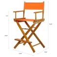 thumbnail image 3 of "24" Director's Chair Honey Oak Frame-Tangerine Canvas", 3 of 3