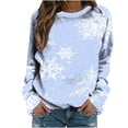 thumbnail image 2 of EGNMCR Pull à Col Rond à Manches Longues Confortable à Manches Longues Christmas Sweatshirt Mode Femmes Sweatshirt sur Dégagement, 2 of 5