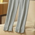 thumbnail image 4 of qelini Plus Size Maternity Pants for Women High Waist Belly Support Pants Elastic Full Length Trousers, 4 of 5