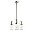thumbnail image 6 of Innovations Lighting 207 Dover Dover 3 Light 17" Wide Chandelier - Nickel, 6 of 7