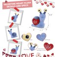 thumbnail image 3 of DolliBu I Love You Plush Super Soft Blue Snail - Cute Stuffed Animal Blue Snail with Red Heart Plush for Valentines, Anniversary, Romantic Date, Boyfriend, or Girlfriend Gift - 5.5 Inches, 3 of 6