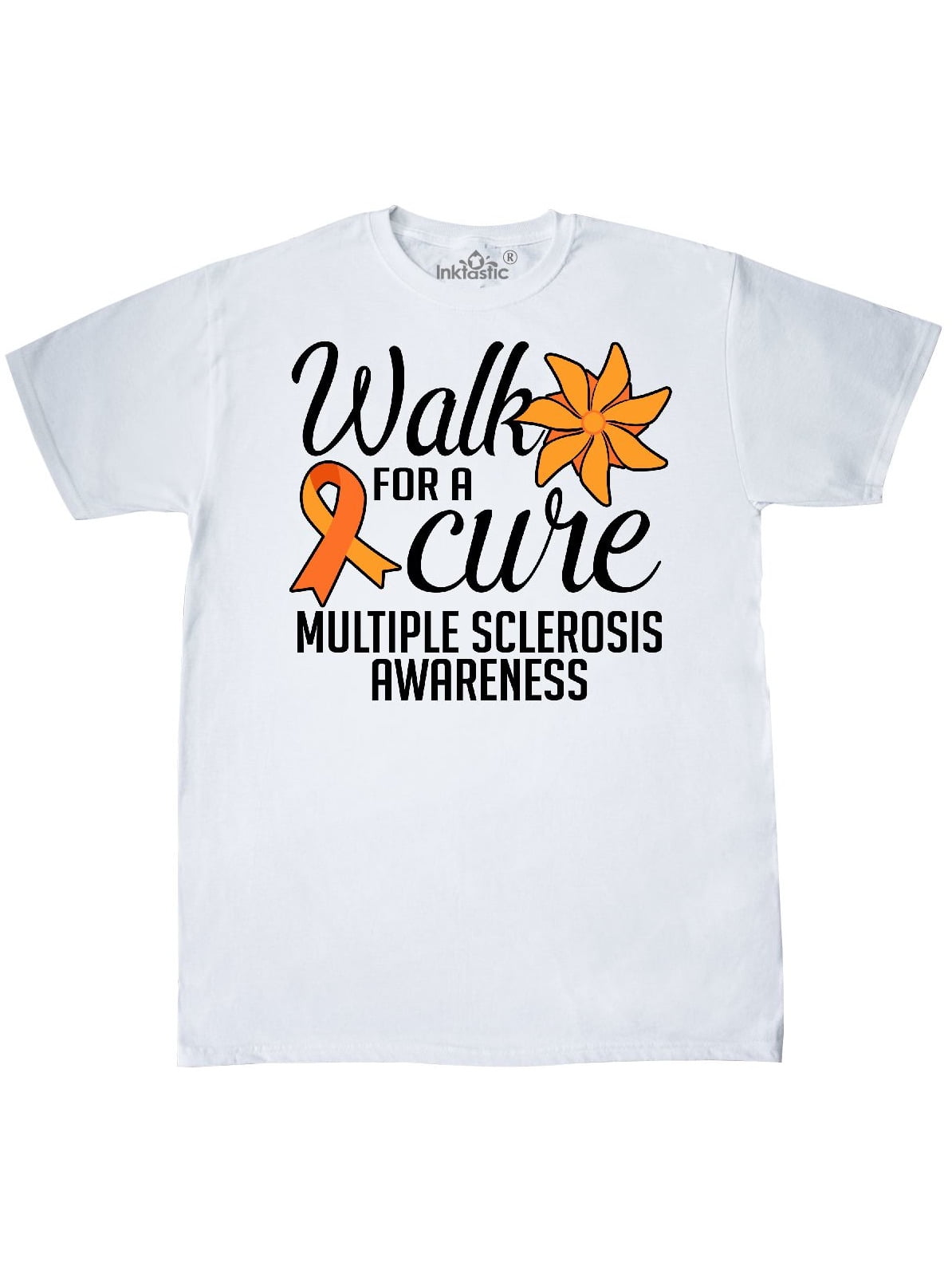 inktastic Multiple Sclerosis Awareness with Orange Ribbon and Baby T-Shirt