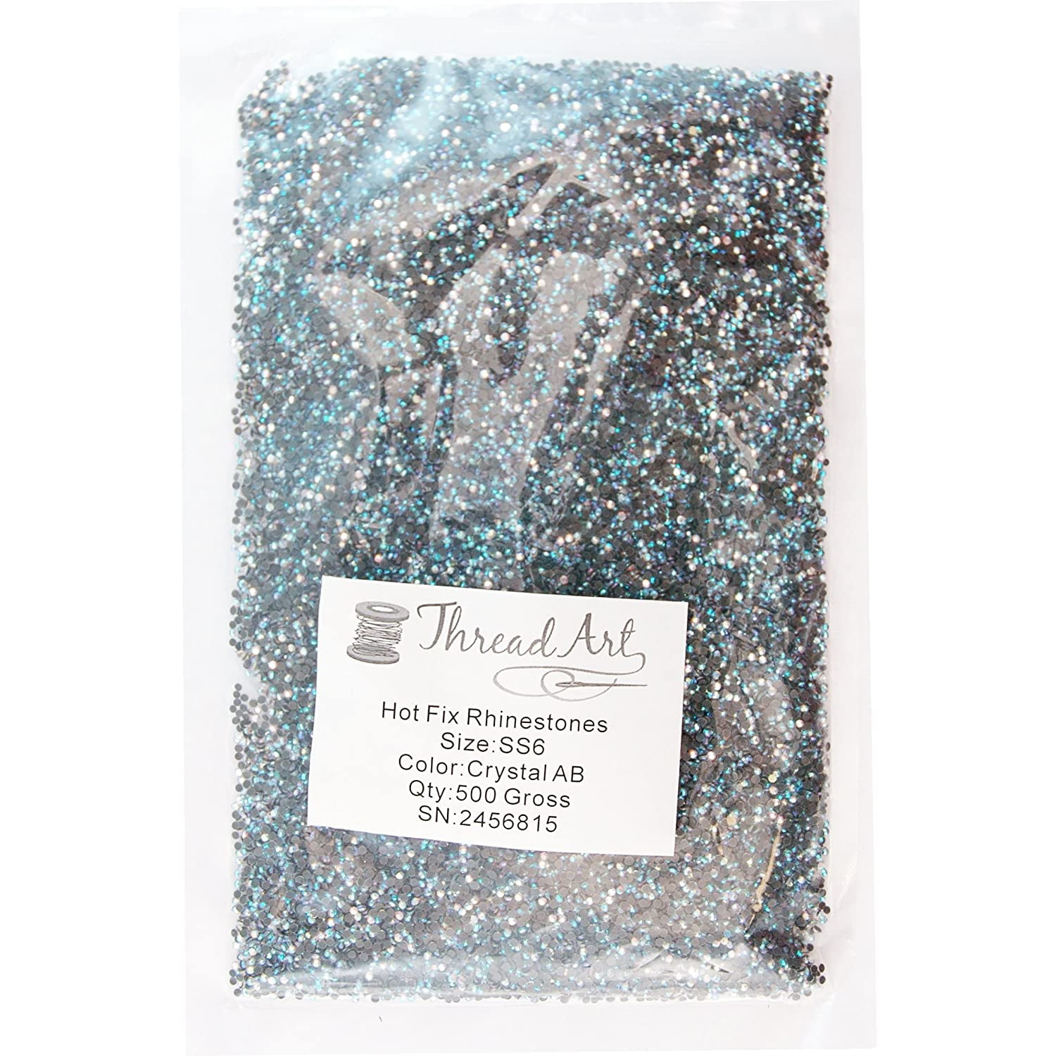 Threadart Bulk Hot Fix Rhinestones Crystal AB SS6 (2mm) 72000