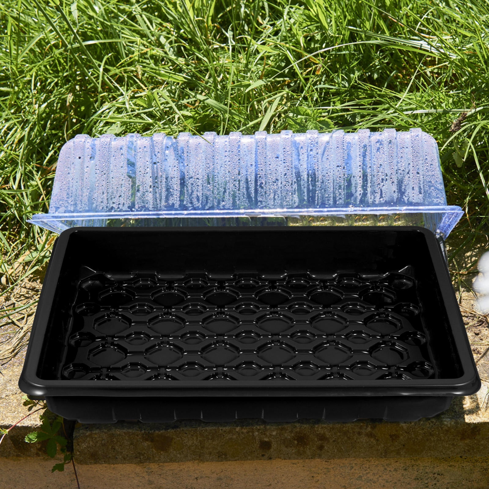 FOMIYES Reusable Pet Seed Starting Trays Durable Construction Easy Planting 2Pcs