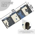 thumbnail image 5 of Yayeee Runner Rug for Bedroom 2'x6' Machine Washable Hallway Non Slip Mat, Black and Blue Cat, 5 of 8