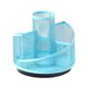 thumbnail image 1 of Organizador de mesa giratorio de malla metálica, bolsa de bolas para guardar suministros de escritorio de oficina y papelería, 1 of 5