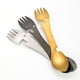 thumbnail image 3 of Yuarrent Cuchillo Spork multifuncional de acero inoxidable, tenedor, abrebotellas, vajilla integrada, cubiertos, utensilios para acampar al aire Cocina y Comedor Negro, 3 of 6