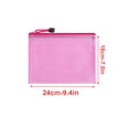 thumbnail image 4 of Jumpingount Carpeta de archivos de 10 piezas Bolsa de documentos conveniente Contenedor de sujeción duradero Organizador de archivos con cremallera para Accesorios de disfraces Rosado 18 cm * 24 cm Jumpingount AP009156-19B, 4 of 6