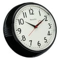 thumbnail image 2 of Westclox 9.5" Black Retro 1950s Convex Glass Lens Wall Clock, 2 of 6