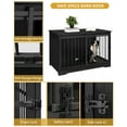 thumbnail image 6 of Hzuaneri Furniture Style Dog Crate, Dog Kennels, Black DFC02304B, 6 of 11