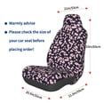 thumbnail image 3 of Wukai Flower Full Set Car Seat Covers with Soft Padding Universal Auto Front Seats Protector and Cushion Mat, 3 of 5
