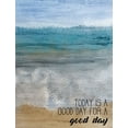 thumbnail image 2 of Kimberly, Allen 12x14 Black Ornate Wood Framed with Double Matting Museum Art Print Titled - Good Day at the Beach 2, 2 of 4