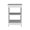 White + Rectangle + Shelf + Particle Board + Engineered Wood, variant on 3-Tier End Table with Open Shelves, Space Saving Nightstand for Small Spaces, Engineered Wood Side Table, White