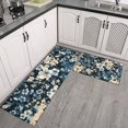 thumbnail image 2 of Pioneer Flower Floral Print Pattern Kitchen Rugs Sets Of 2,Anti Fatigue Kitchen Mat Rugs Non Slip Washable,Decorative Kitchen Floor Mats for Kitchen,Sink,Laundry,17"x30"+17"x47", 2 of 7