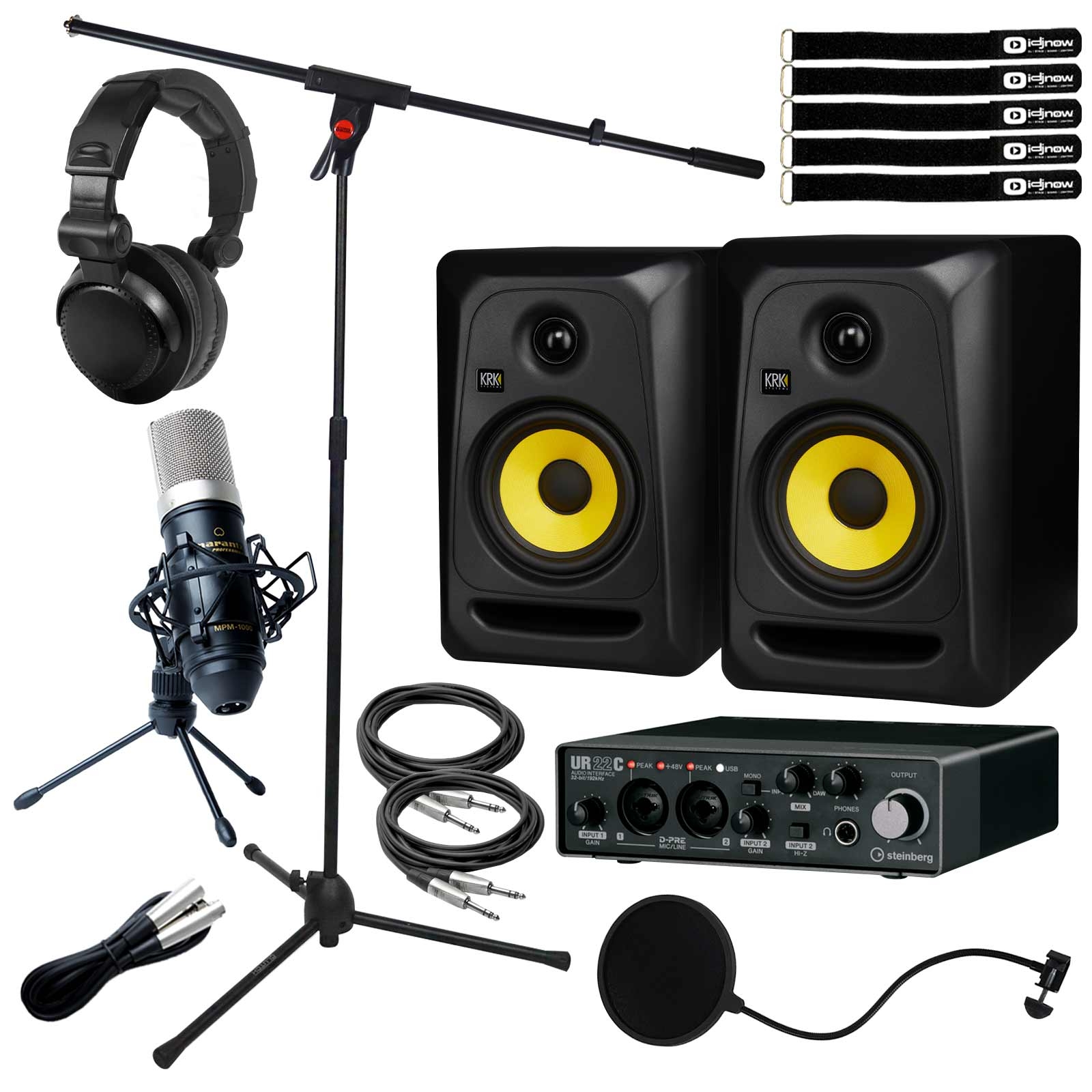 Steinberg UR22C 2IN/2OUT USB 3.0 Type C Audio Interface with KRK 5" Powered Studio Monitors Package - image 1 of 9