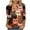Orange#01, variant on JTZGDY Cute Cat Print Summer T-Shirts for Women Loose Fit Dressy Casual 3/4 Length Sleeve Crewneck Graphic Tunic Tees Blouse Trendy Comfy Pullover Tops Orange S
