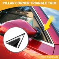 thumbnail image 2 of Unique Bargains Front Right Side Pillar Corner Triangle Trim for Hyundai Santa Fe 2013-2016, 2 of 7