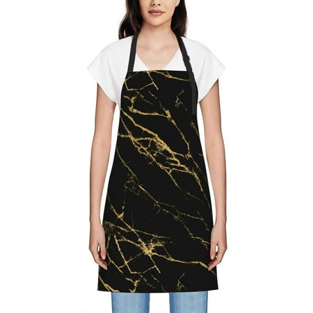 

Women S Waterproof Apron Dirt Resistant And Wear-Resistant Adjustable Apron Suitable For Cooking Flower Arrangement Painting Housework Marble Vintage Texture Design Cover