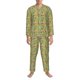 thumbnail image 3 of Balery Taco Pijama para Hombre de Dos Piezas con Manga Larga, Conjunto de Dormir y Descanso Suave con Bolsillos-Small, 3 of 7