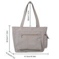 thumbnail image 2 of Bolso Hobo de pana para mujer Bolso con asa superior Bolso de mano de pana Bolso universitario ligero, 2 of 9